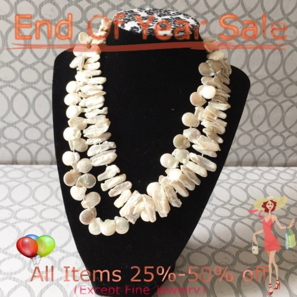 Natural Baroque Pearl Necklace
